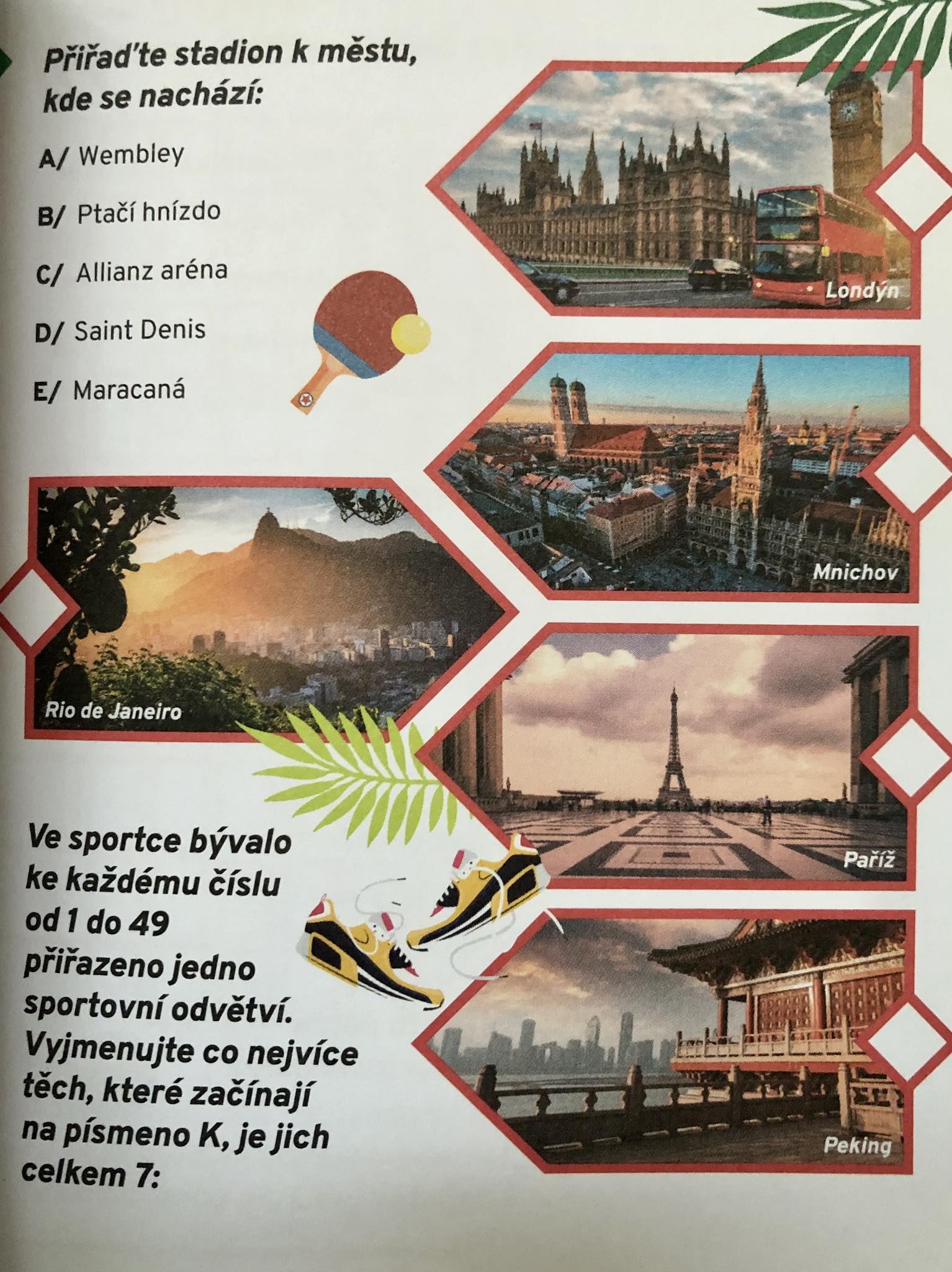 Kvízy a hádanky - Sport (Mozkovna)